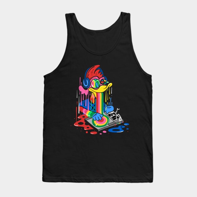 DJ Duck Tank Top by ms_wearer